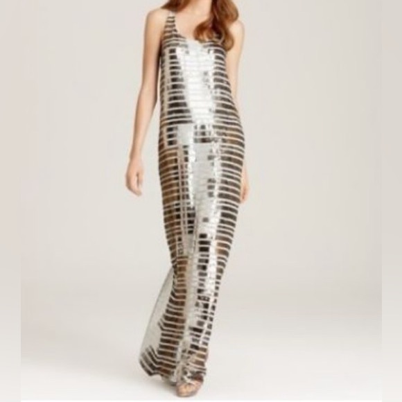BCBGMaxAzria Dresses & Skirts - BCBGMaxAzria Sequin Dress- Large PtP 18.5 inch